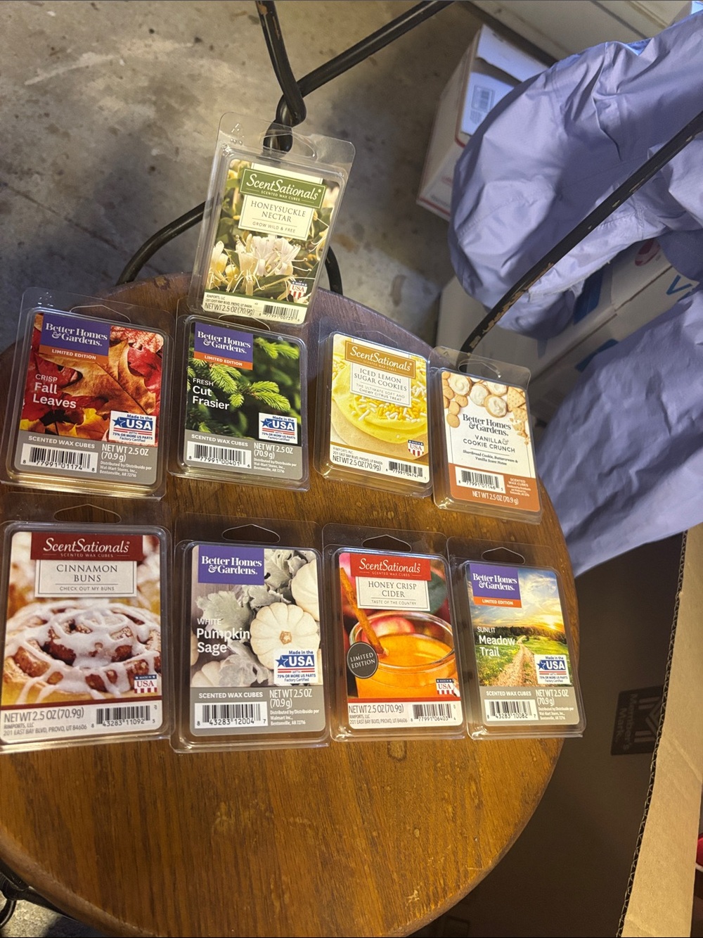 Scented wax cubes lot of 9 all in good condition-never used just sat on shelf